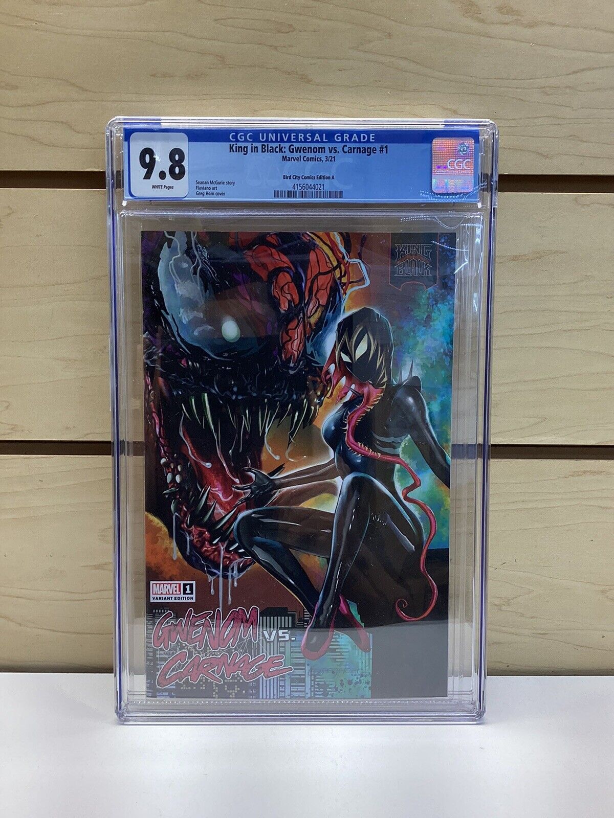 King in Black Gwenom vs Carnage 1 CGC 9.8 Bird City Variant A Greg Horn Cover