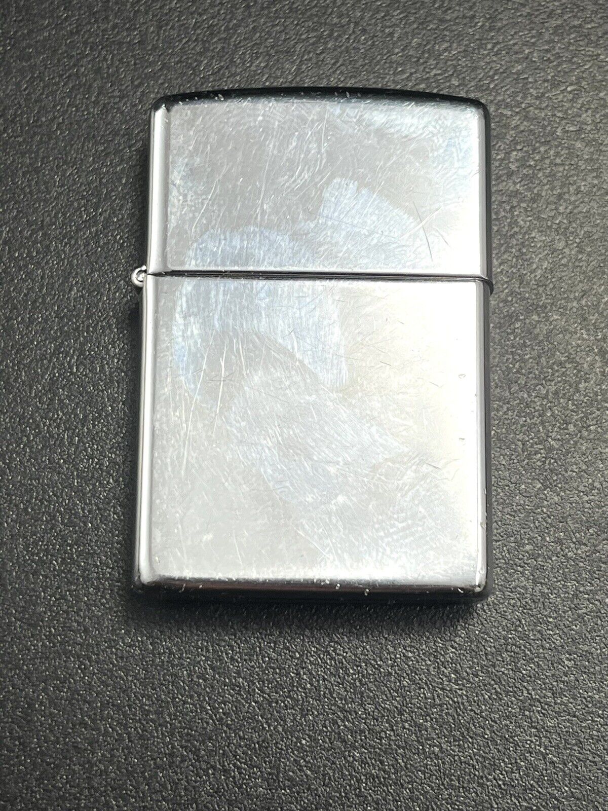 Vintage 1991 Zippo Lighter - Silver / Chrome Toned WORKS GREAT 
