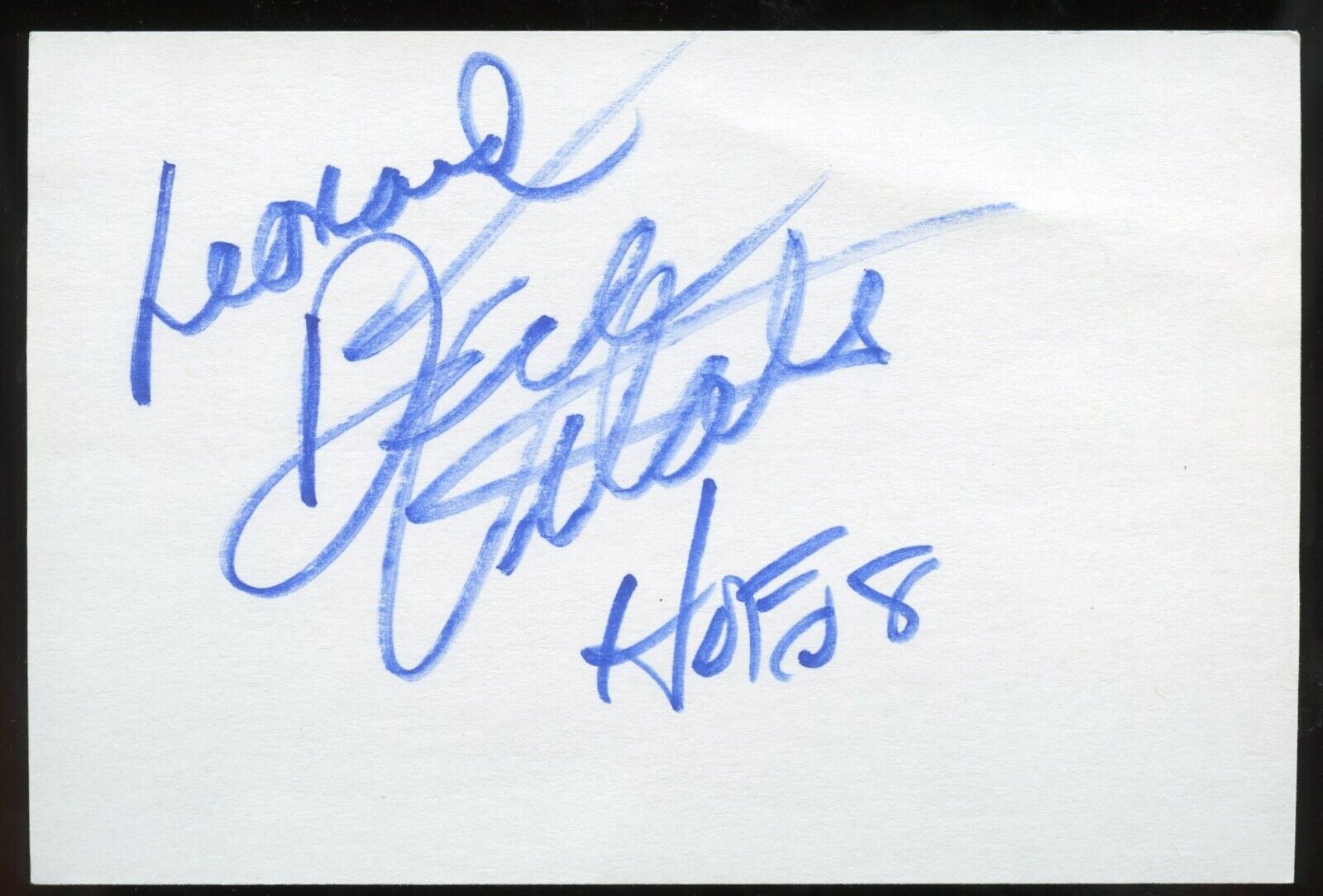 Dick Vitale signed autograph auto 4x6 cut American Basketball Sportscaster