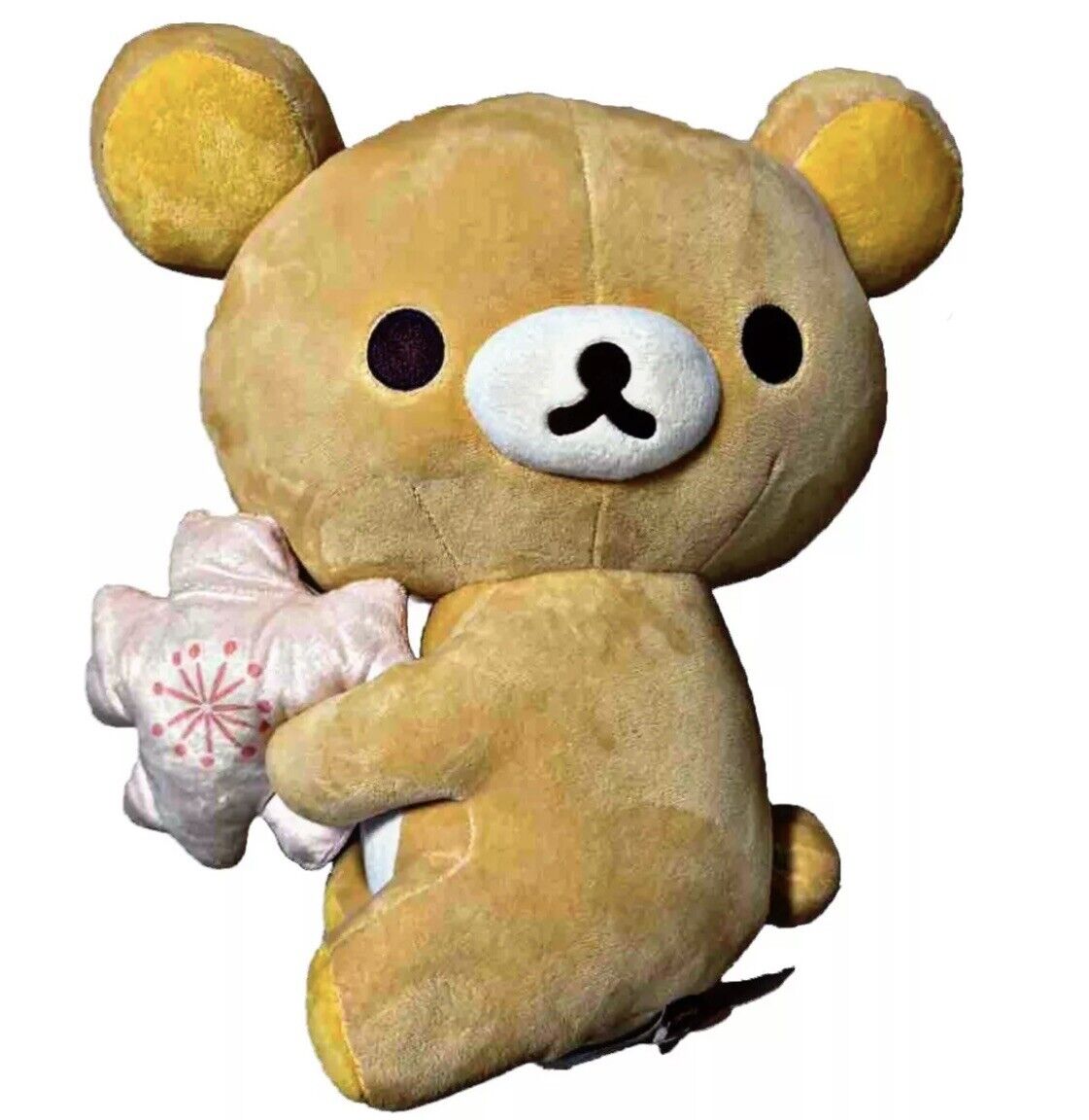 San-X Rilakkuma Holding Cherry Blossom 16” Plush Large Stuffed Teddy Bear NWT
