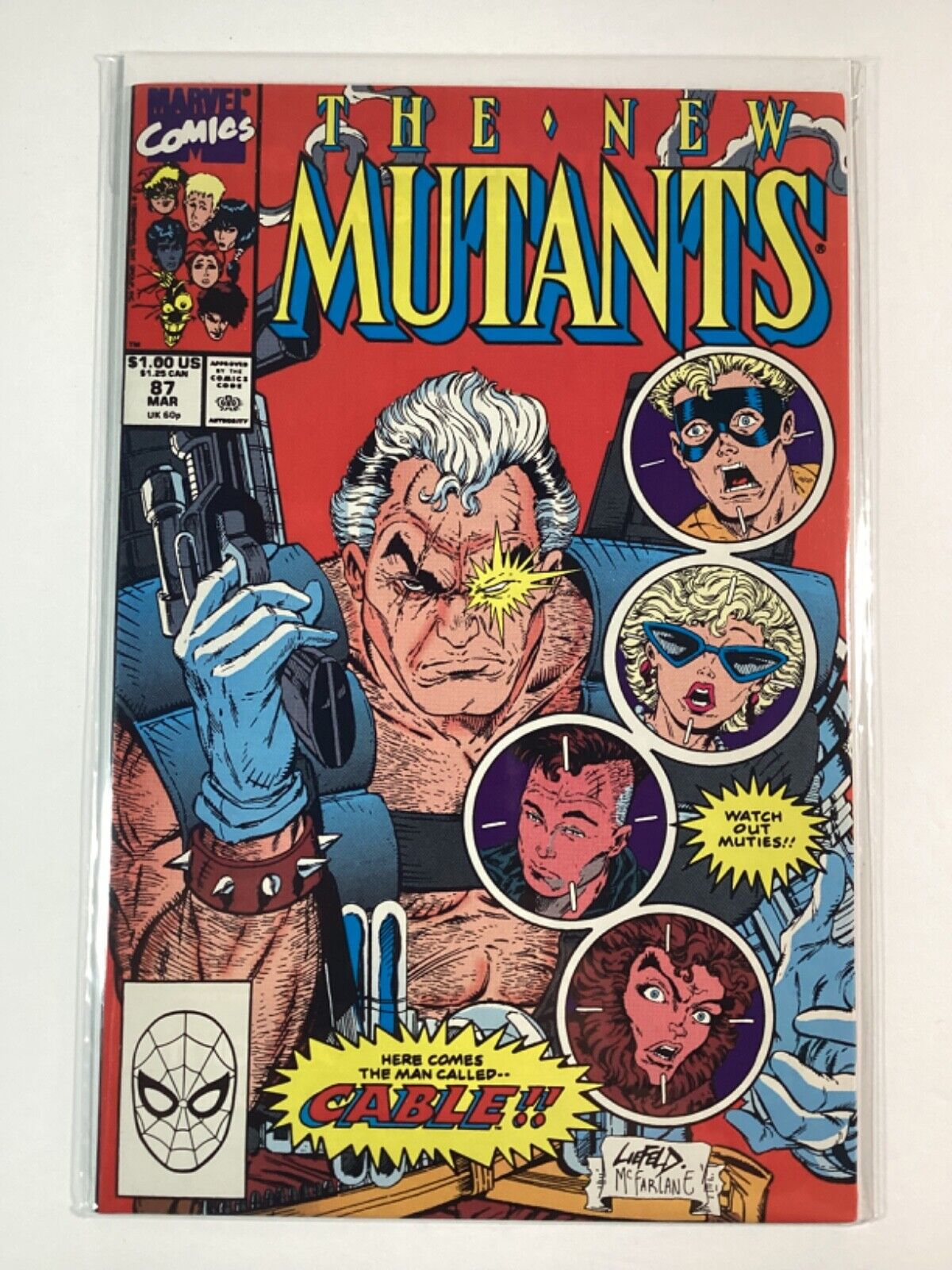 NEW MUTANTS 1983 1st Series #87 VF- 7.5🥇1st FULL APP OF CABLE=NATHAN SUMMERS🥇