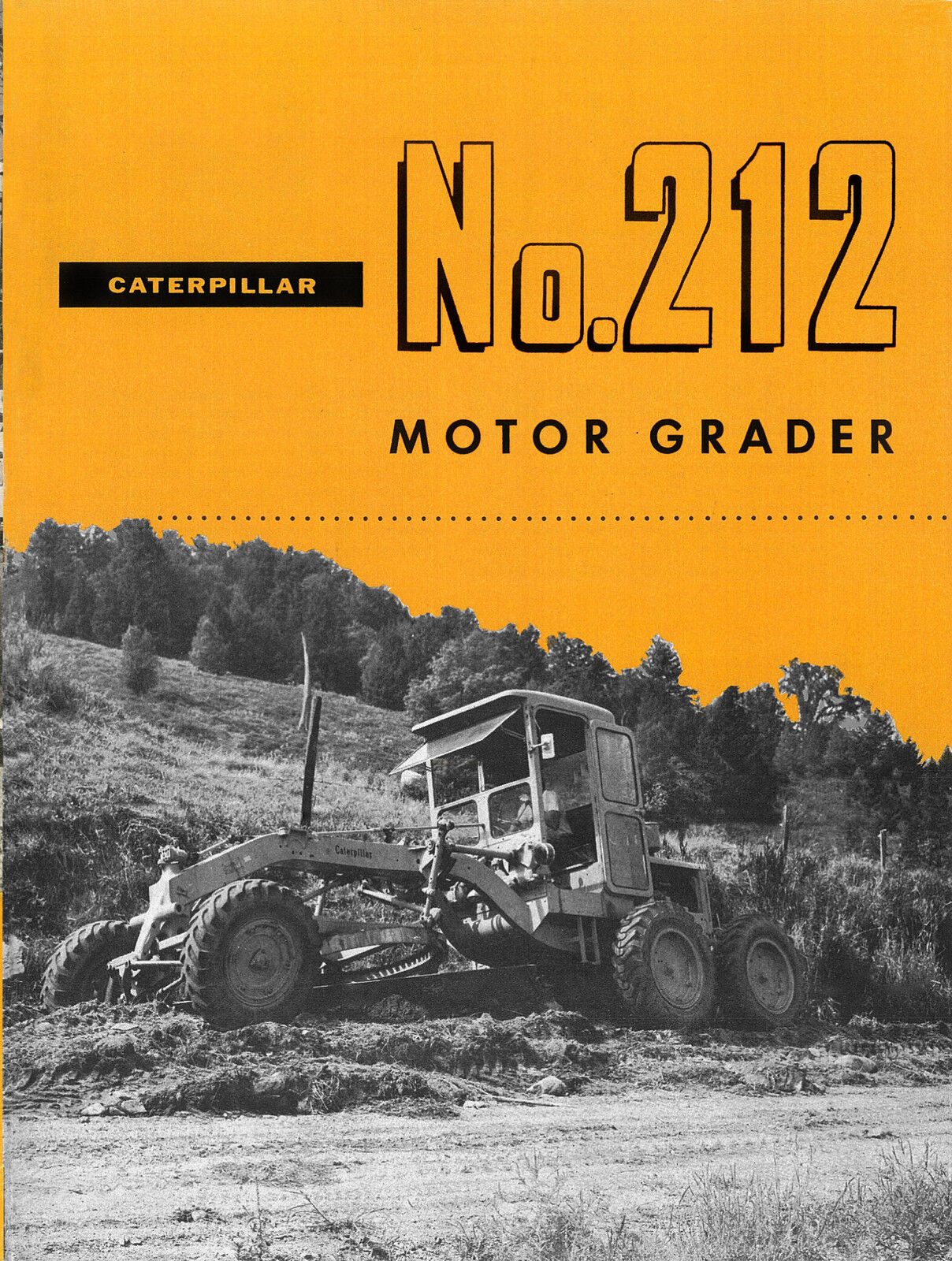 Caterpillar No 212 Motor Grader Sales Book