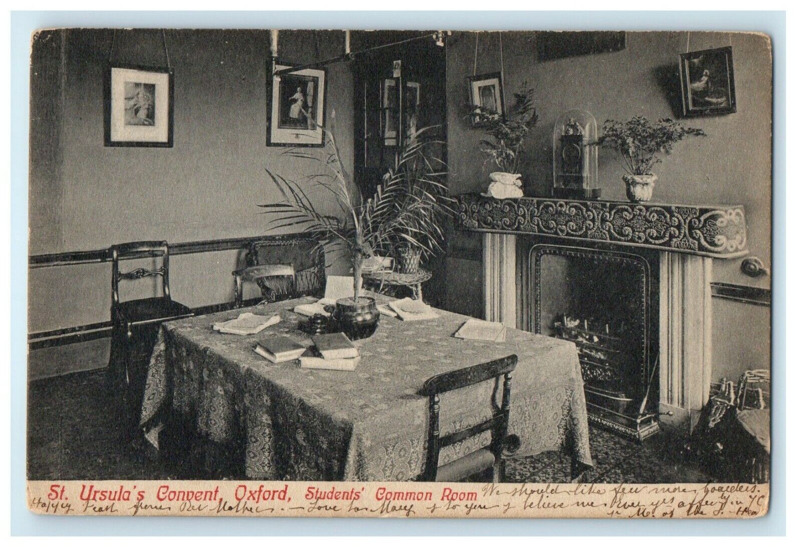 1909 St. Ursula's Convent Oxford, London United Kingdom UK Postcard