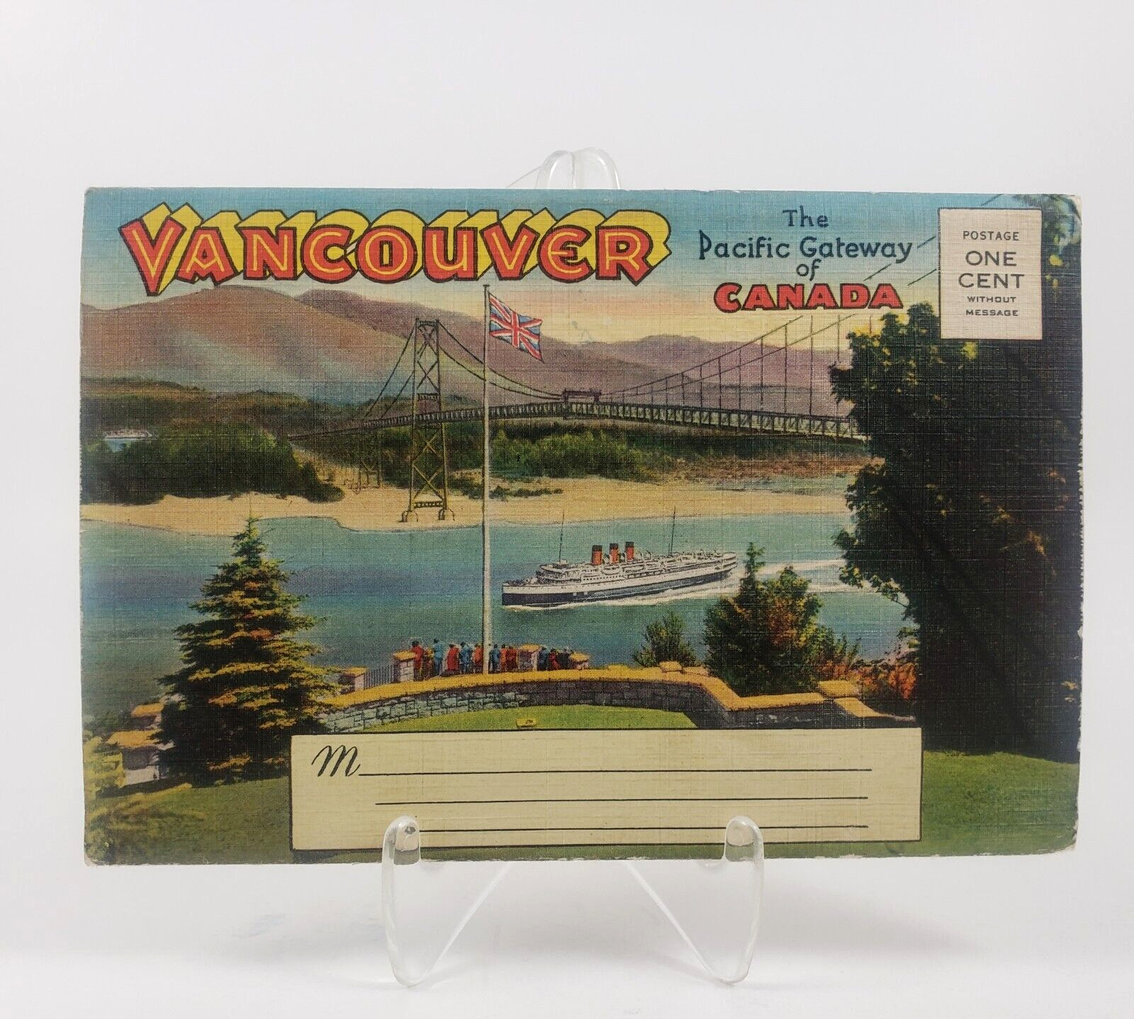 Antique Vancouver Souvenir Post Card Folder Late 30\'s,Early 40\'s 1 Cent Postage