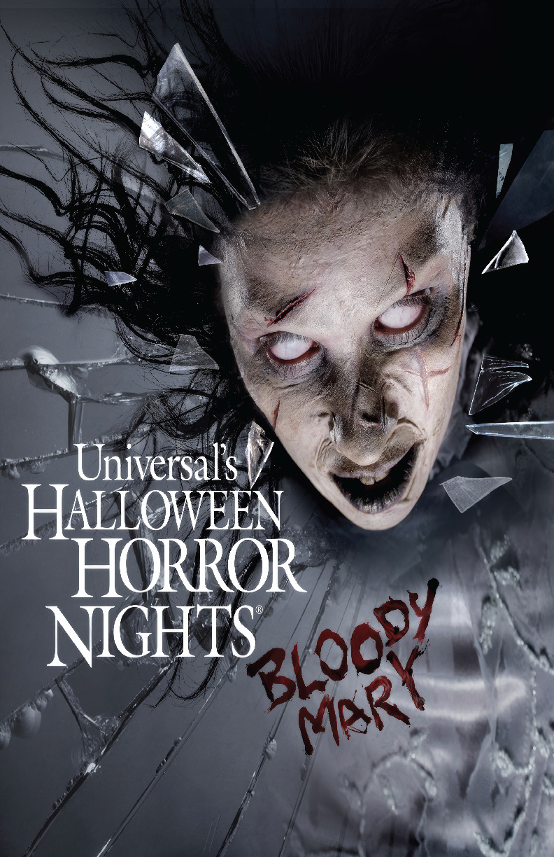 Halloween Horror Nights 18 Bloody Mary Icon Poster HHN Universal Studios