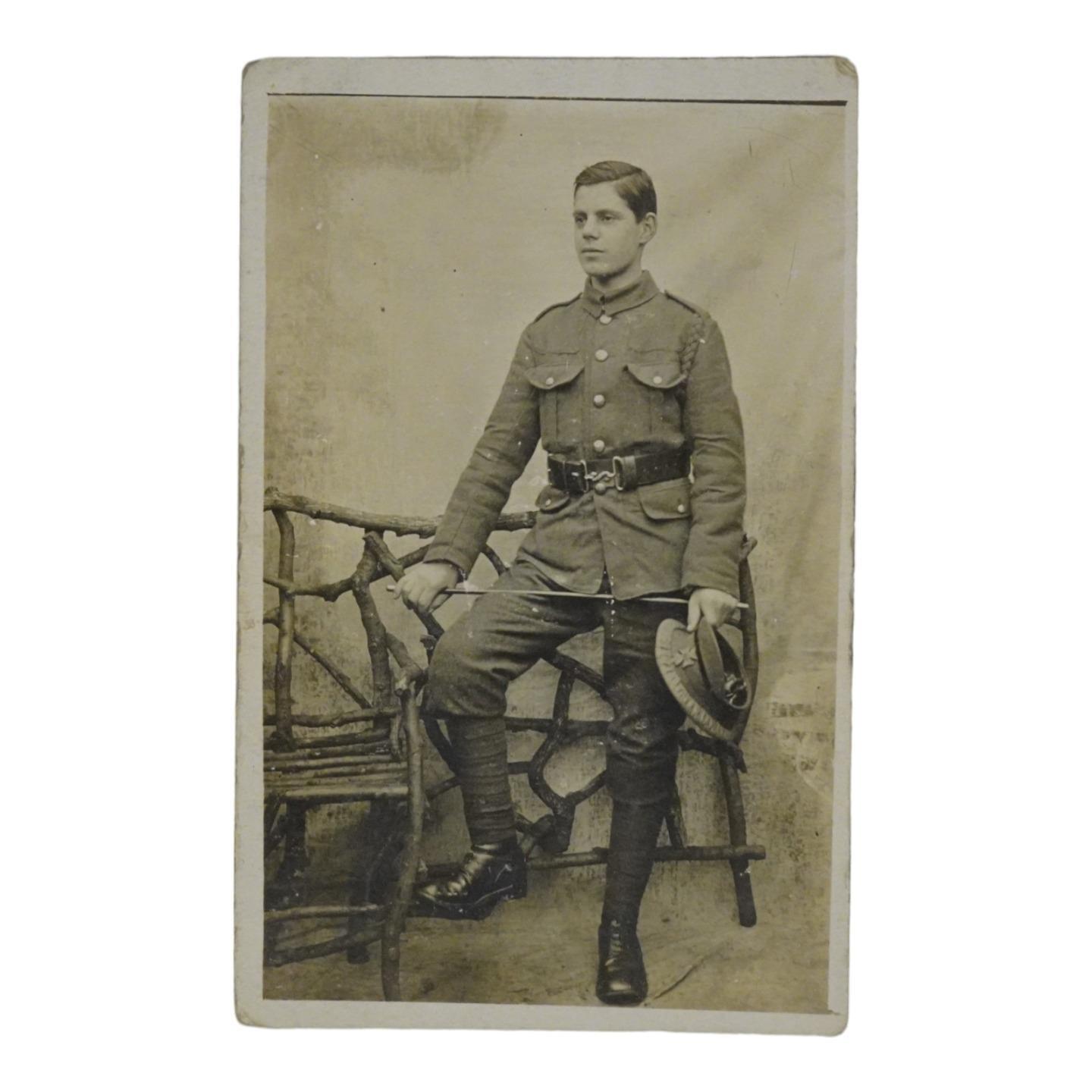 Vintage 1915 World War I Postcard Albert French King's Royal Rifle Regiment