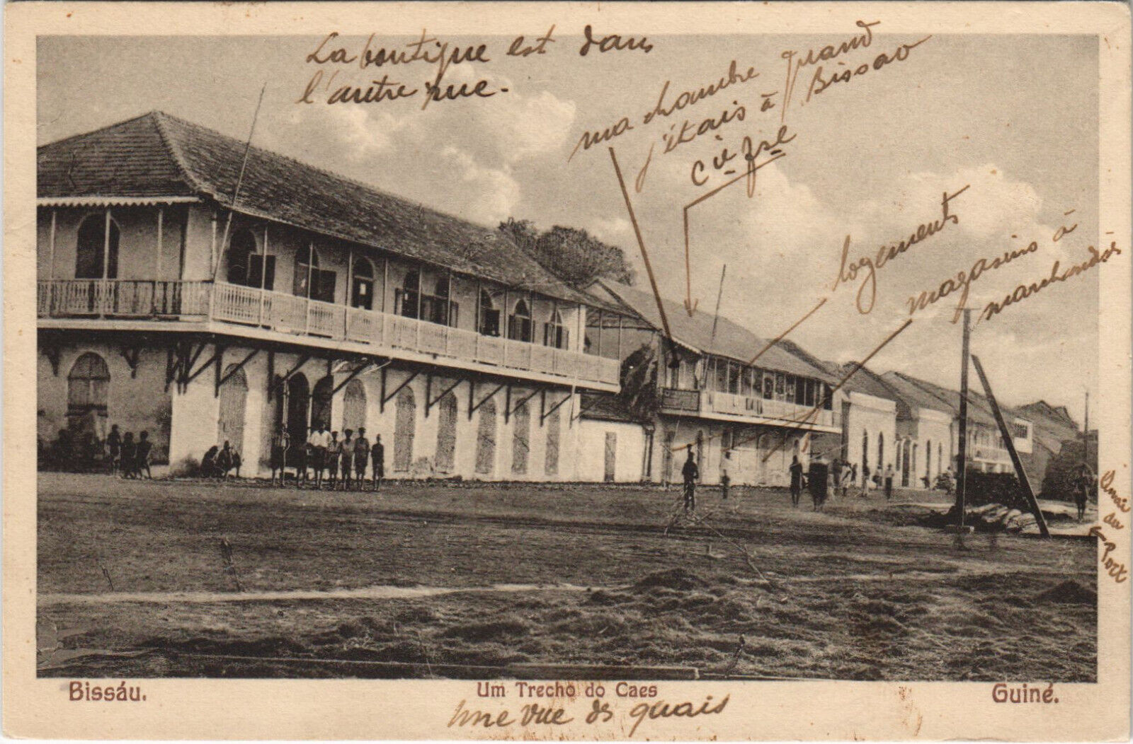 PC GUINEA, BISSAU, UM TRENCHO DO CAES, Vintage Postcard (b44208)