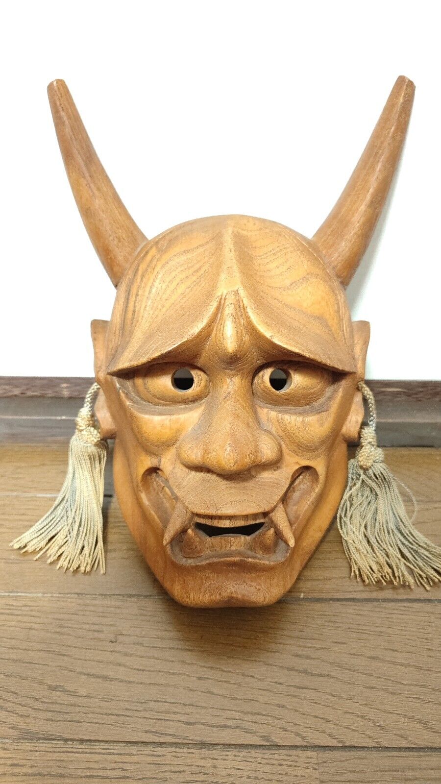 Japanese Vintage Wooden Carving Mask Hannya Demon Asia Japan Antique