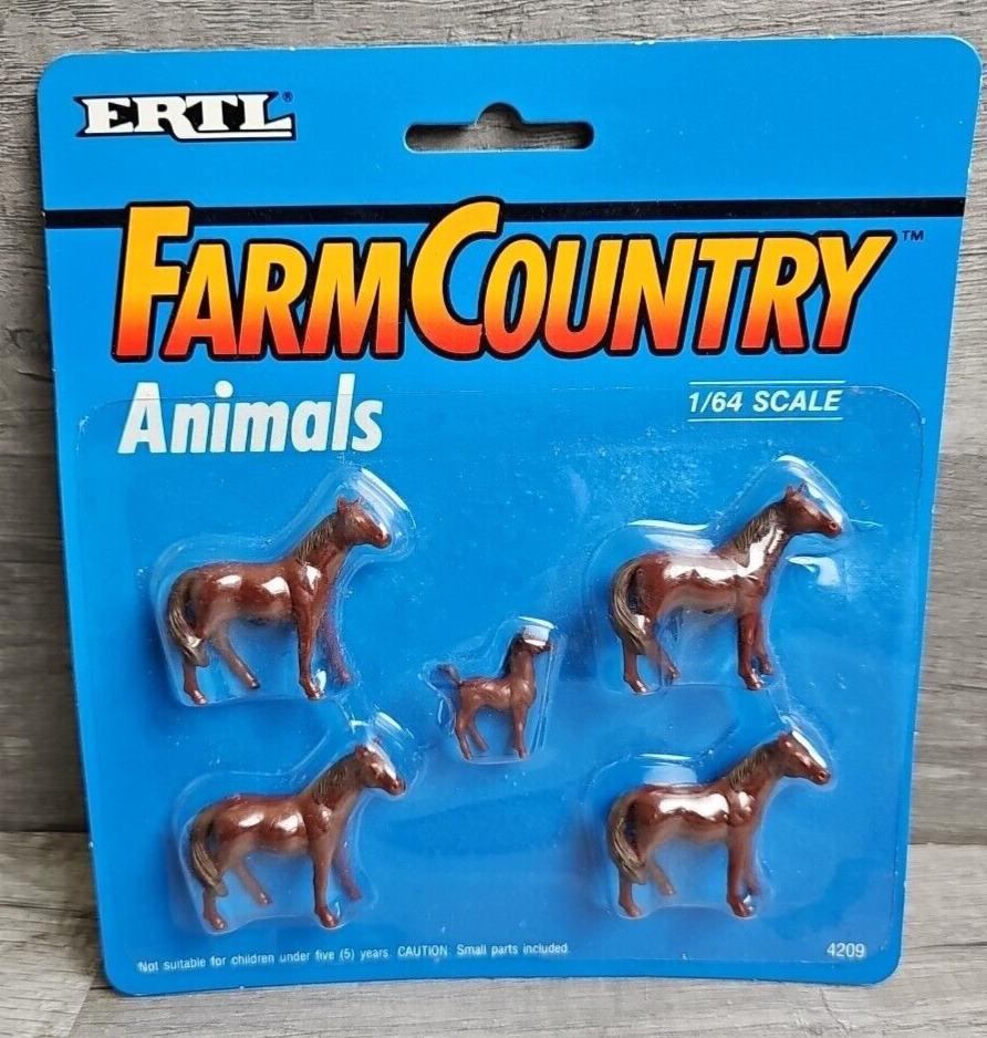 Ertl Farm Country Animals #4209 - Horses & Foal 1/64 scale
