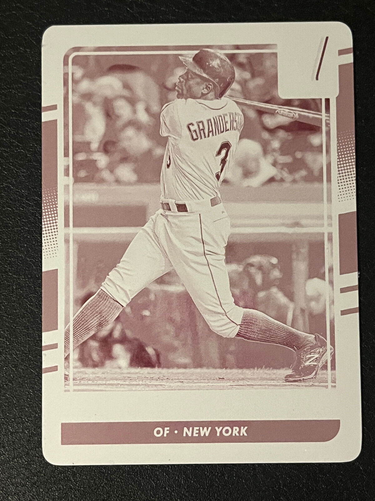 2016 Donruss Curtis Granderson #116  Magenta Printing Plate 1/1 New York Yankees