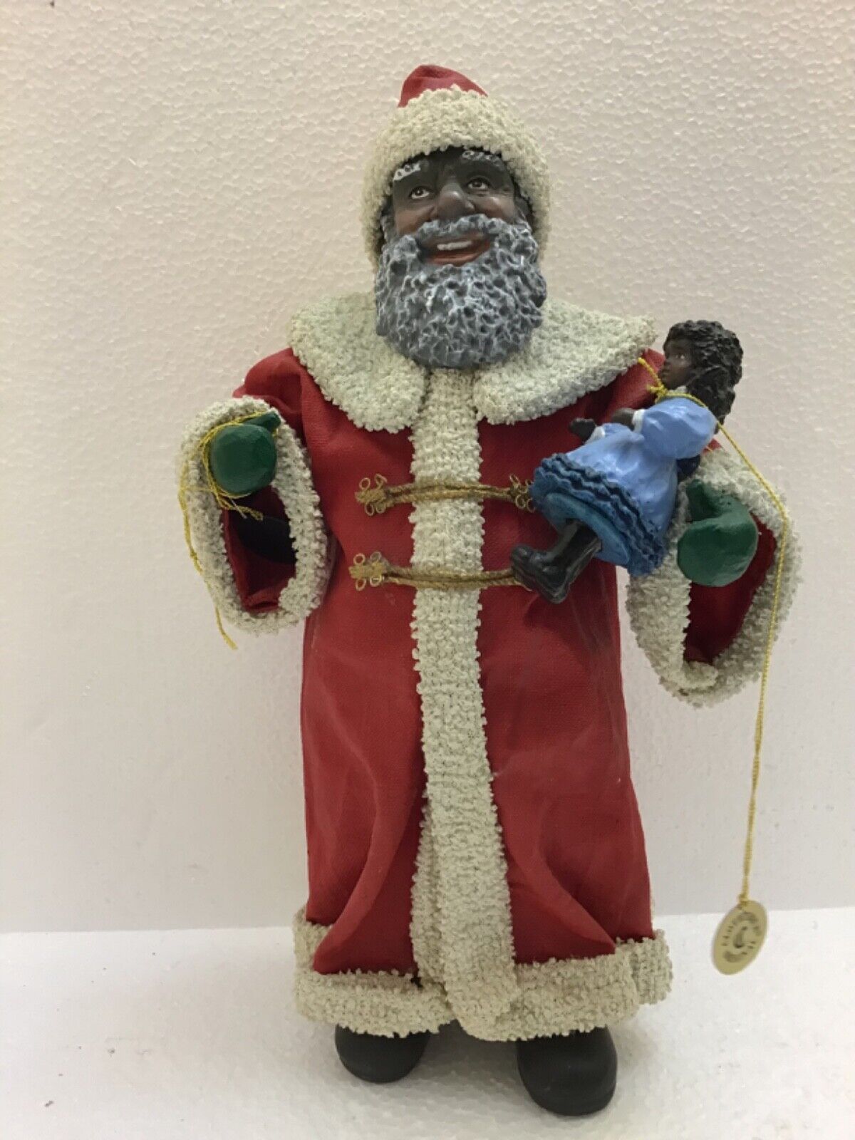 Vintage Santa Claus holding Doll Possible Dreams 1993 Christmas Decorating Women