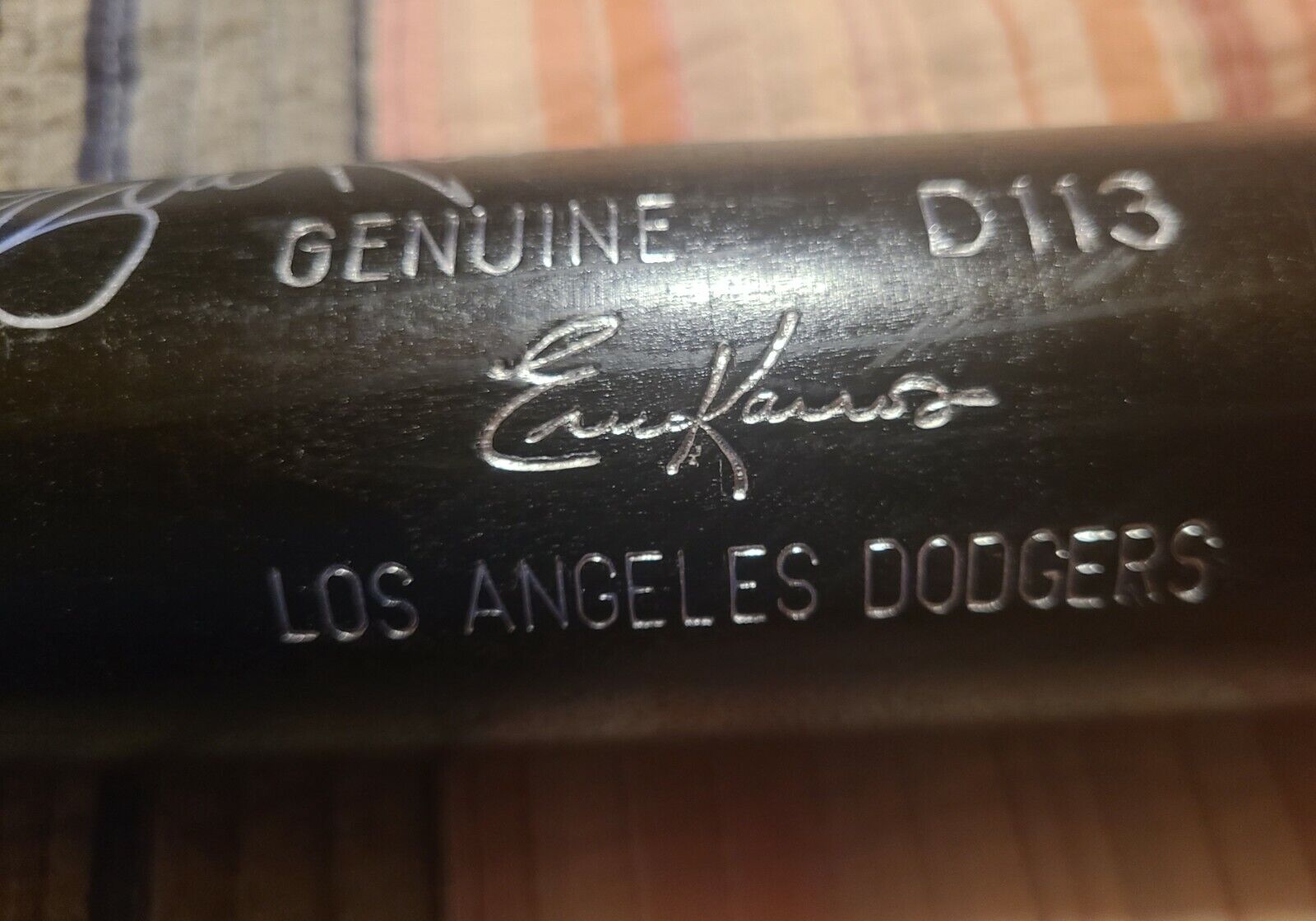 Eric Karros Game Issued Black Bat Signed Autographed Louisville Slugger Dodgers 