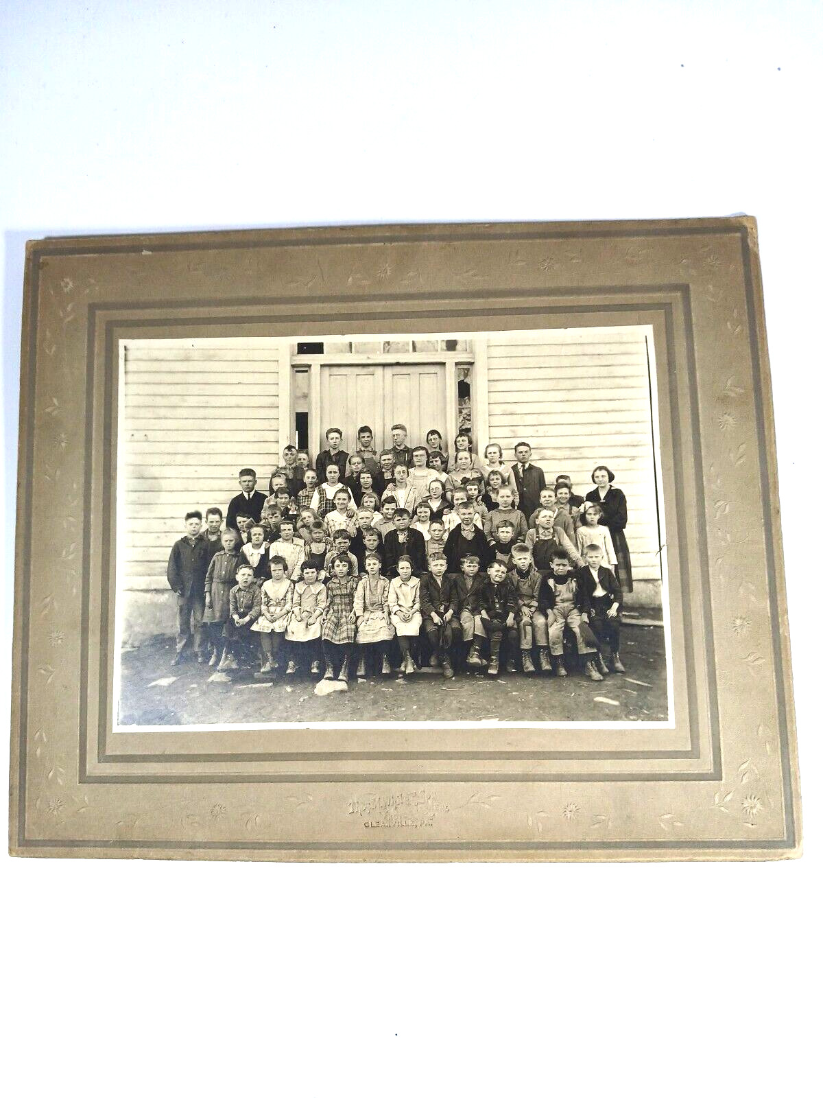 Antique Original Clearville PA School Student Group Photo