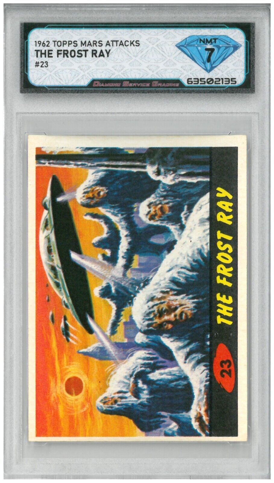 1962 Topps Mars Attacks THE FROST RAY #23 💎 DSG 7 NM