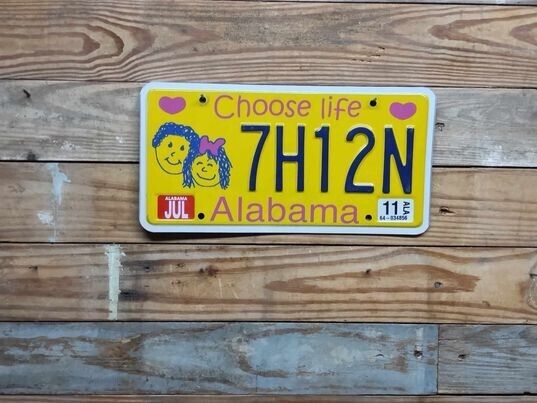 Florida Choose Life Expired 2011  License Plate ~ 7H12N ~ Embossed