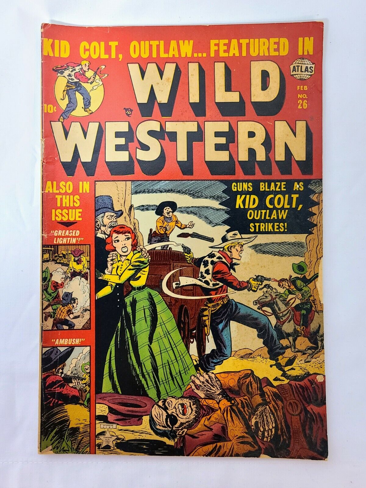 Wild Western #26 Feb 1953 - EARLY STAN LEE - Kid Colt Outlaw - Western Comic 