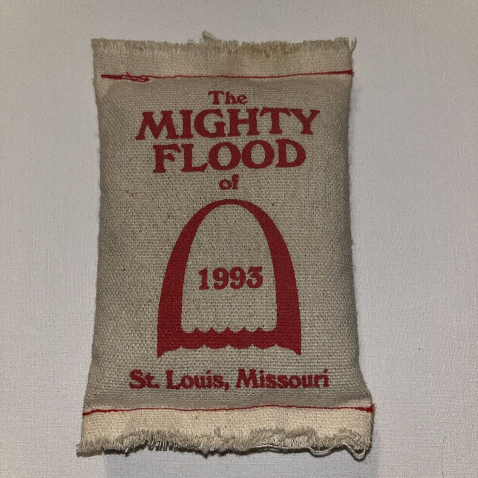 Souvenir Sandbag, The Mighty Flood Of 1993, Mississippi River St. Louis Missouri