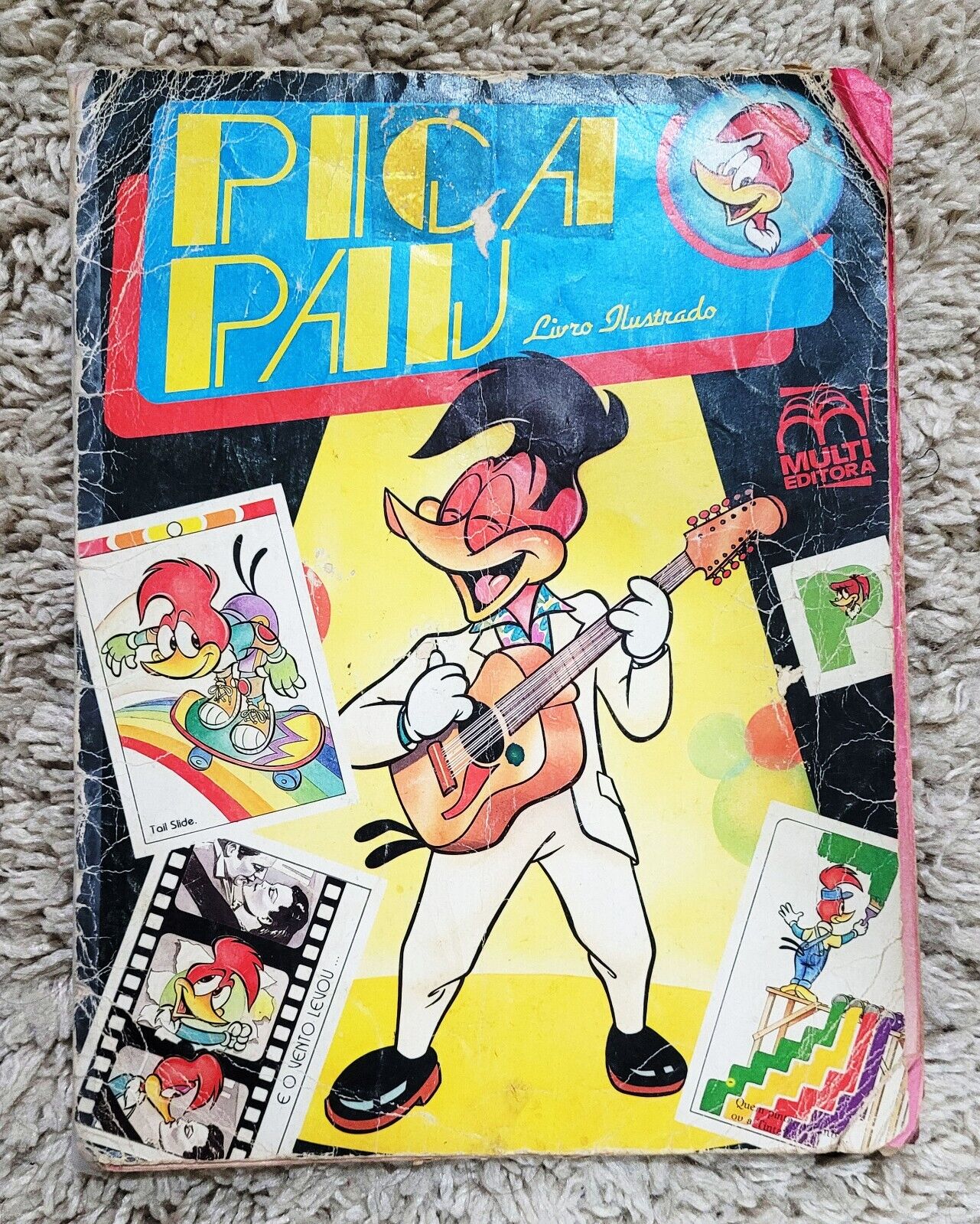 RARE: WOODY WOODPECKER (PICA-PAU BRAZIL) INCOMPLETE ALBUM WITH 140 CARDS 1989🔥