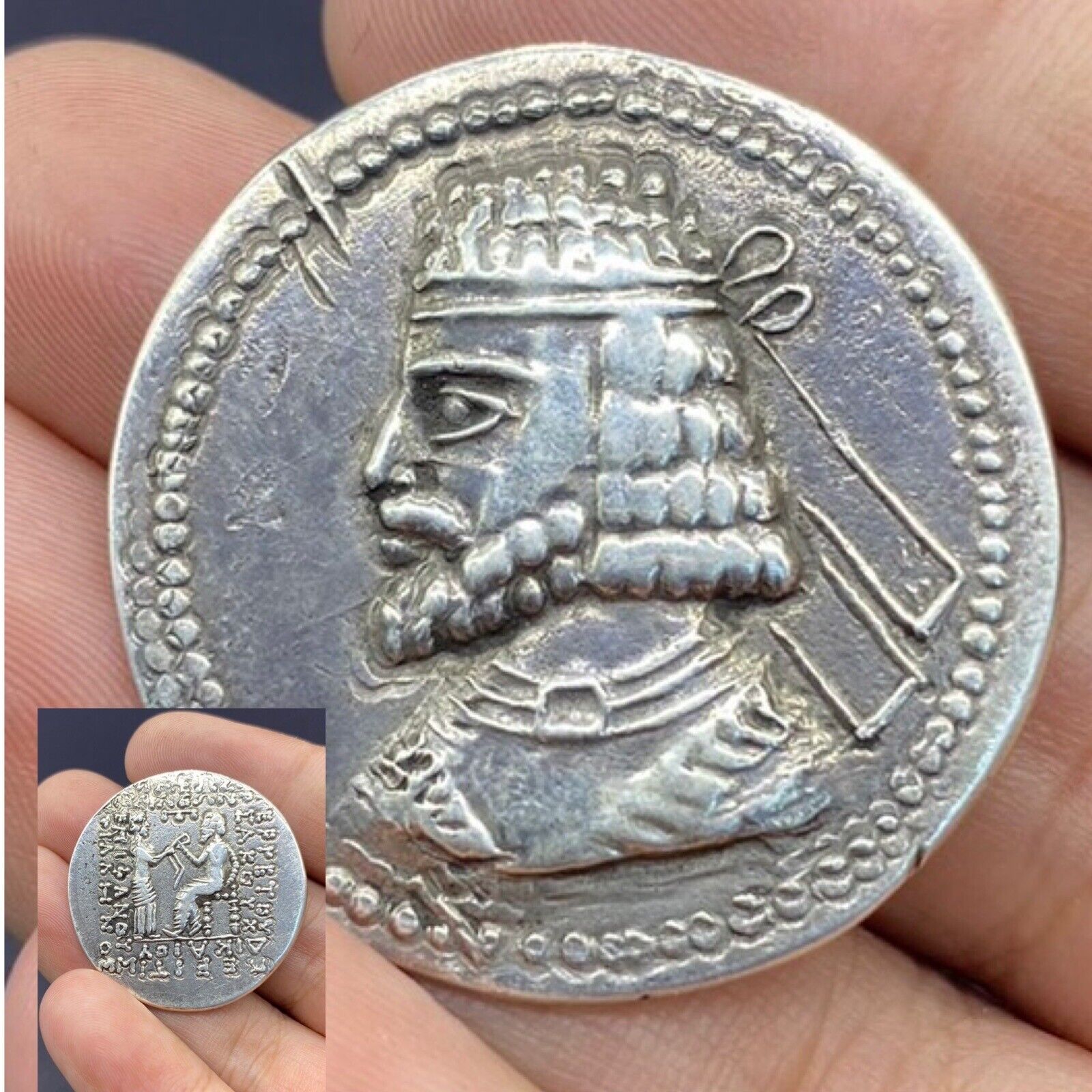 Kings Of Parthia.Vologases I AR Tetradracham, Seleucia Mint.Struck 51\52 AD Coi
