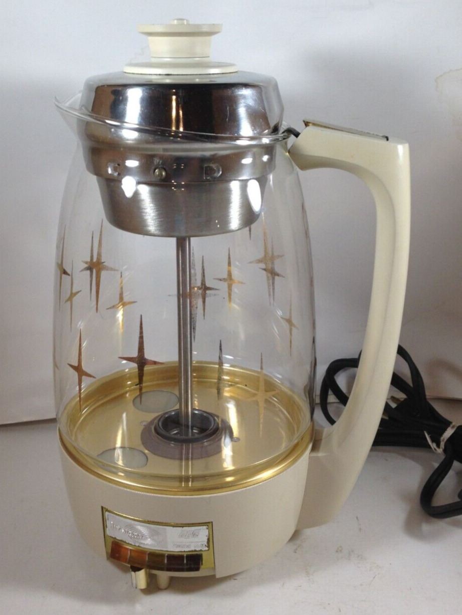 Vintage Atomic Star Proctor Silex Lifelong Coffee Maker Percolator 70101