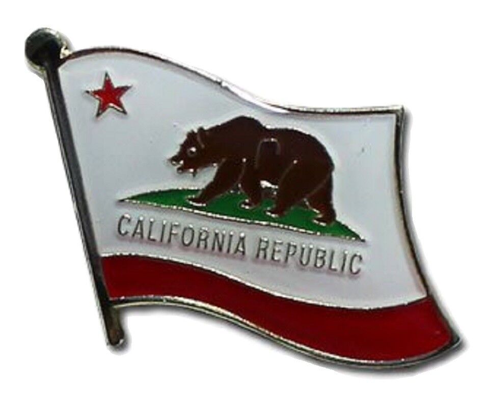 California State Flag Lapel Hat Pin FAST USA SHIPPING