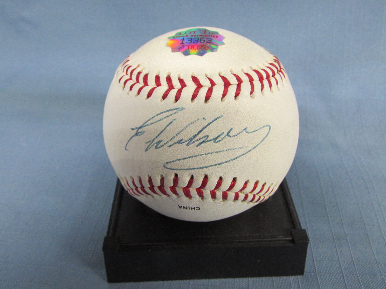 Enrique Wilson Autographed Baseball Hidden Authentics COA Yankees & Indians WS