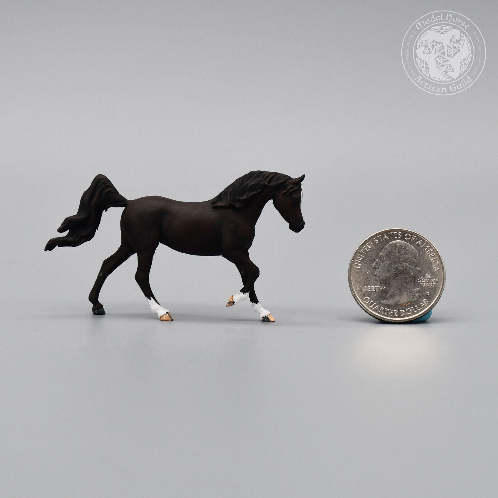 Micro Black Arabian Horse - Aurora 1:64 3D Print