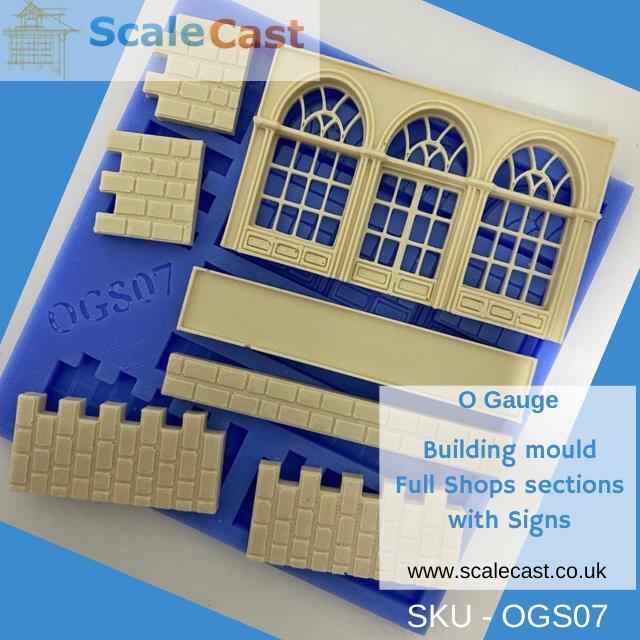 OGS07  Historic Shops Section Mould O Scale