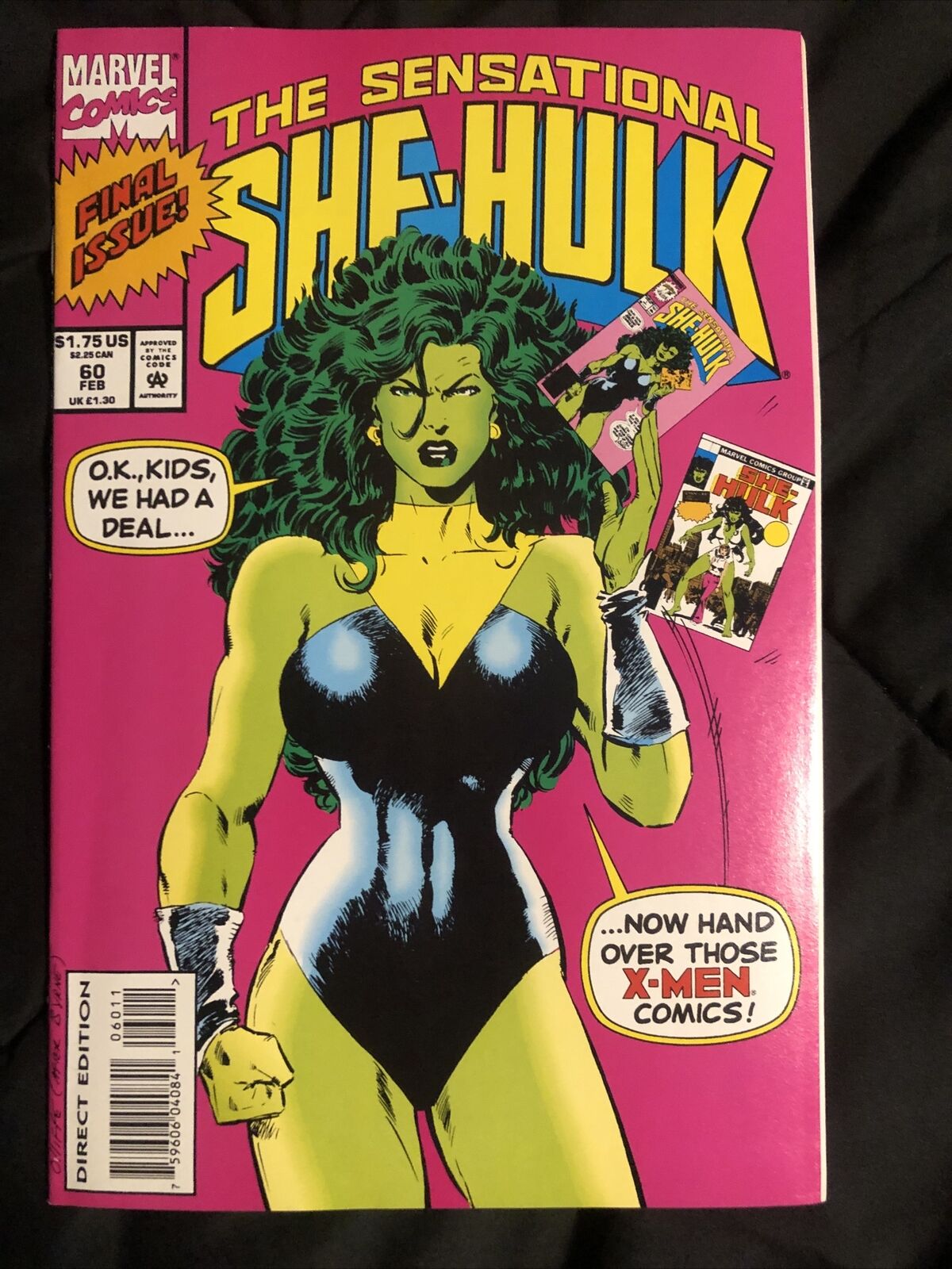 The Sensational She Hulk #60 Marvel Comics 1993 Final Issue 