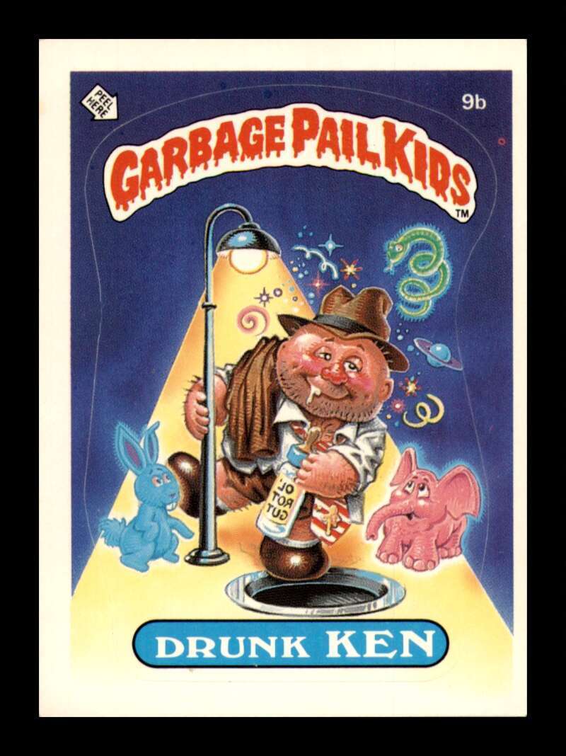 1985 Topps Garbage Pail Kids Series 1 Drunk Ken #9b Matt NM NEAR MINT