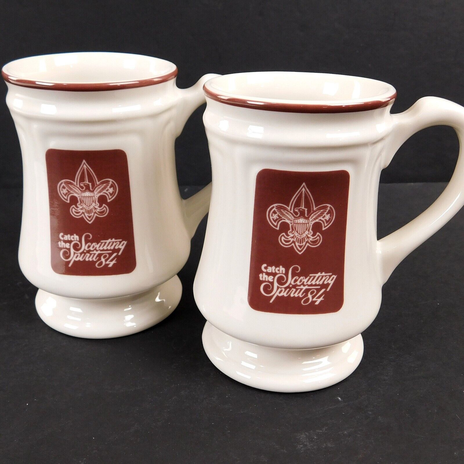 Boy Scouts Coffee Mug Vintage  1984 Hiawatha Council, Syracuse China 10 oz.