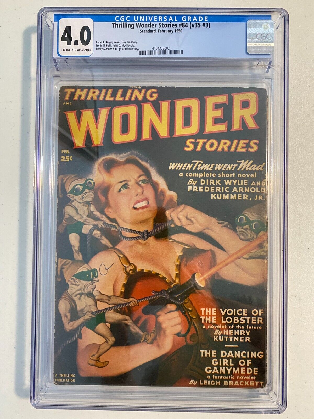 Thrilling Wonder Stories #84 (v35 #3 1950) Standard BRADBURY/BERGEY CVR CGC 4.0