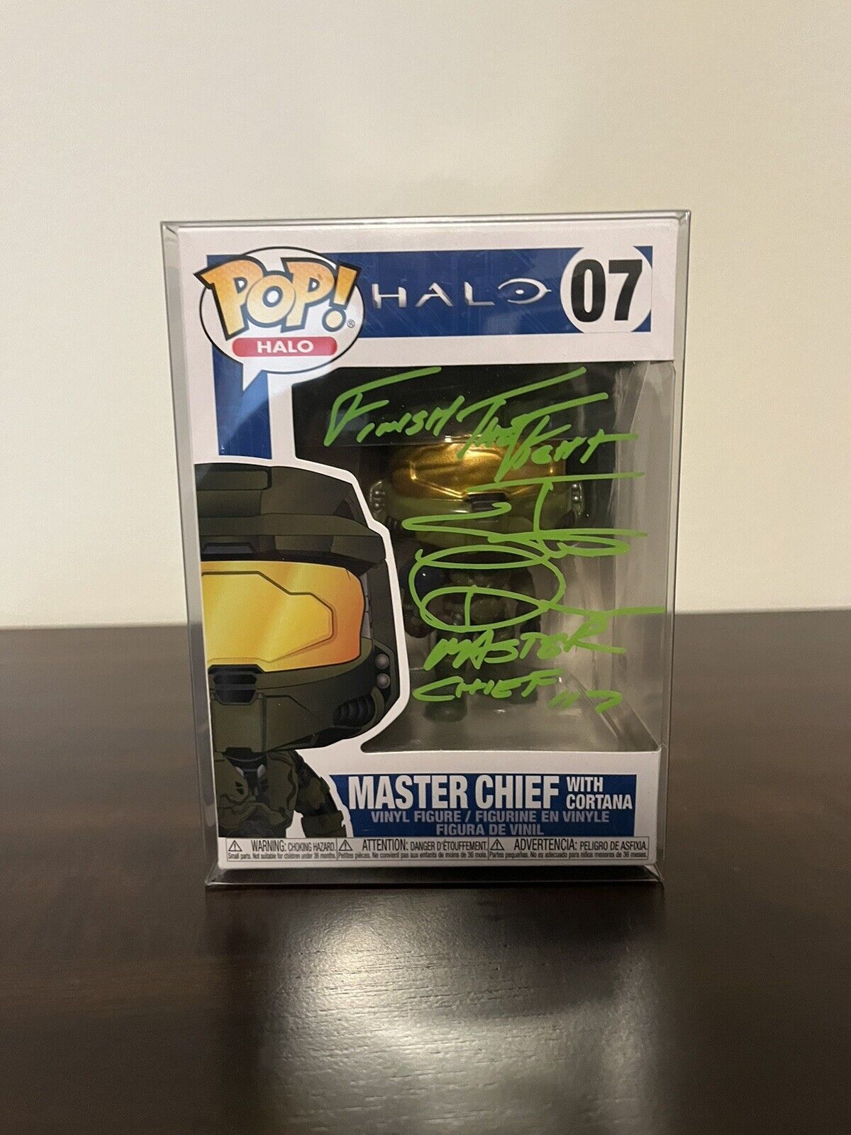 Master Chief With Cortana Funko Pop Signed By Steve Downes JSA