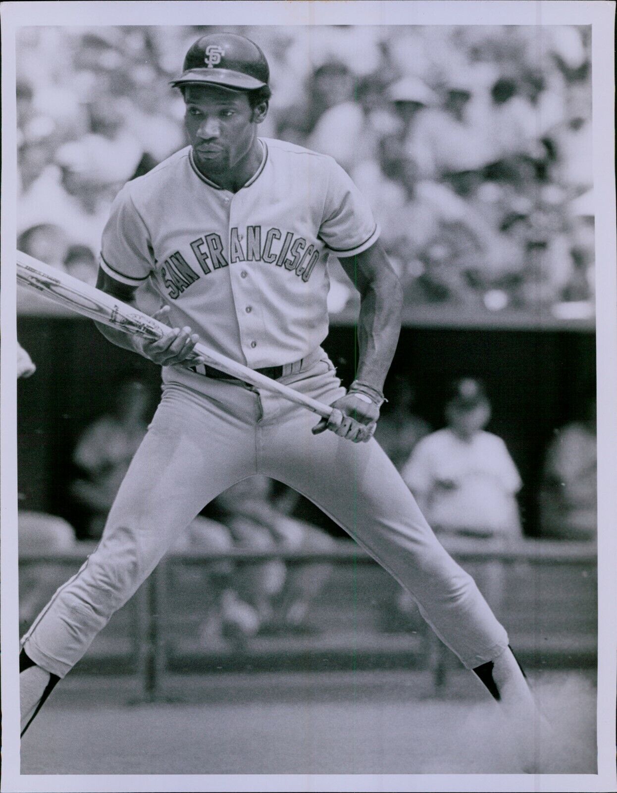 LD203 70s Orig Clifton Boutelle Photo BOBBY BONDS San Francsico Giants Baseball
