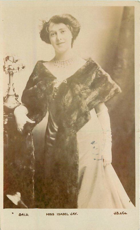 Beagles C-1910 Opera Singer Miss Isabel Jay #841D Postcard RPPC 21-2392