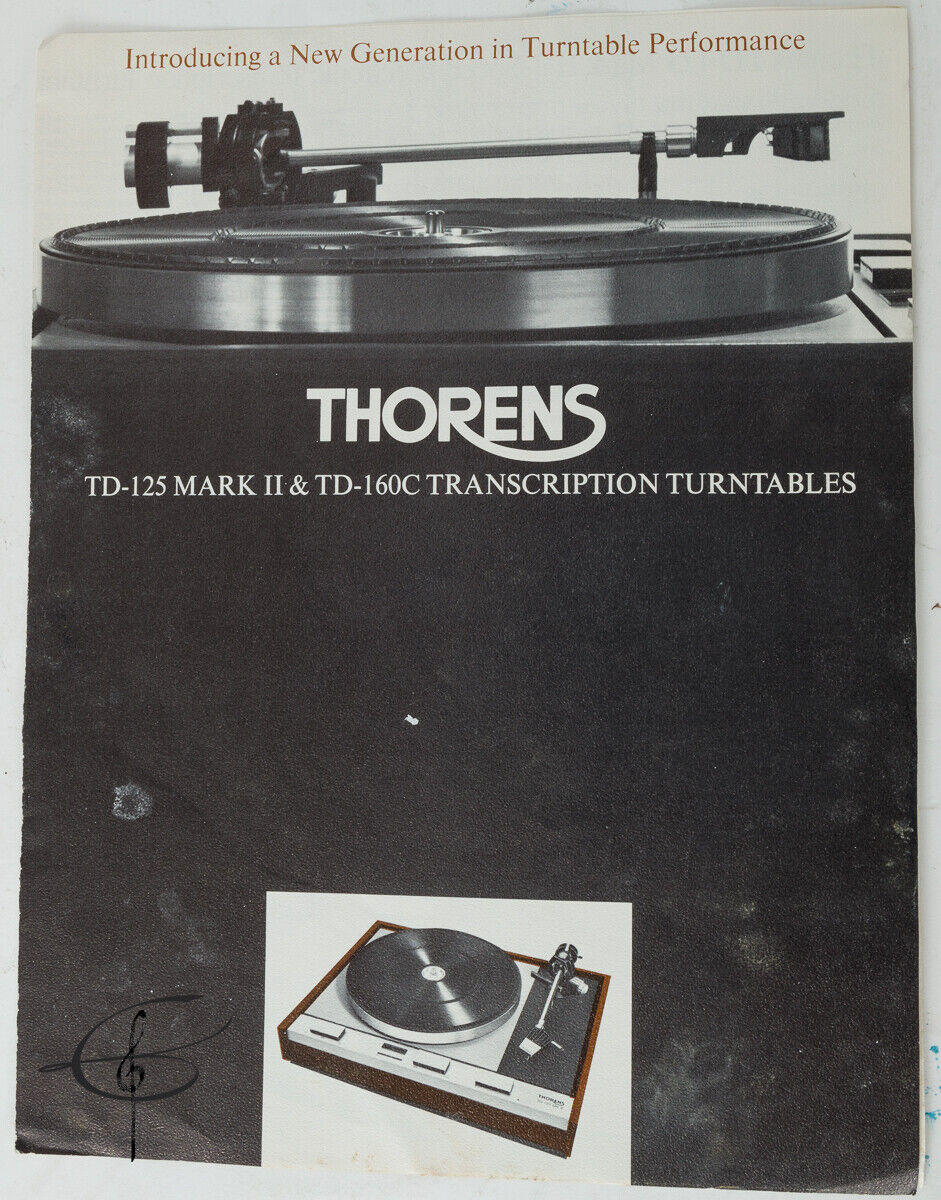 Thorens Turntable TD 160C  TD-125 Mark II 2 Original Magazine Vintage Audio VGC