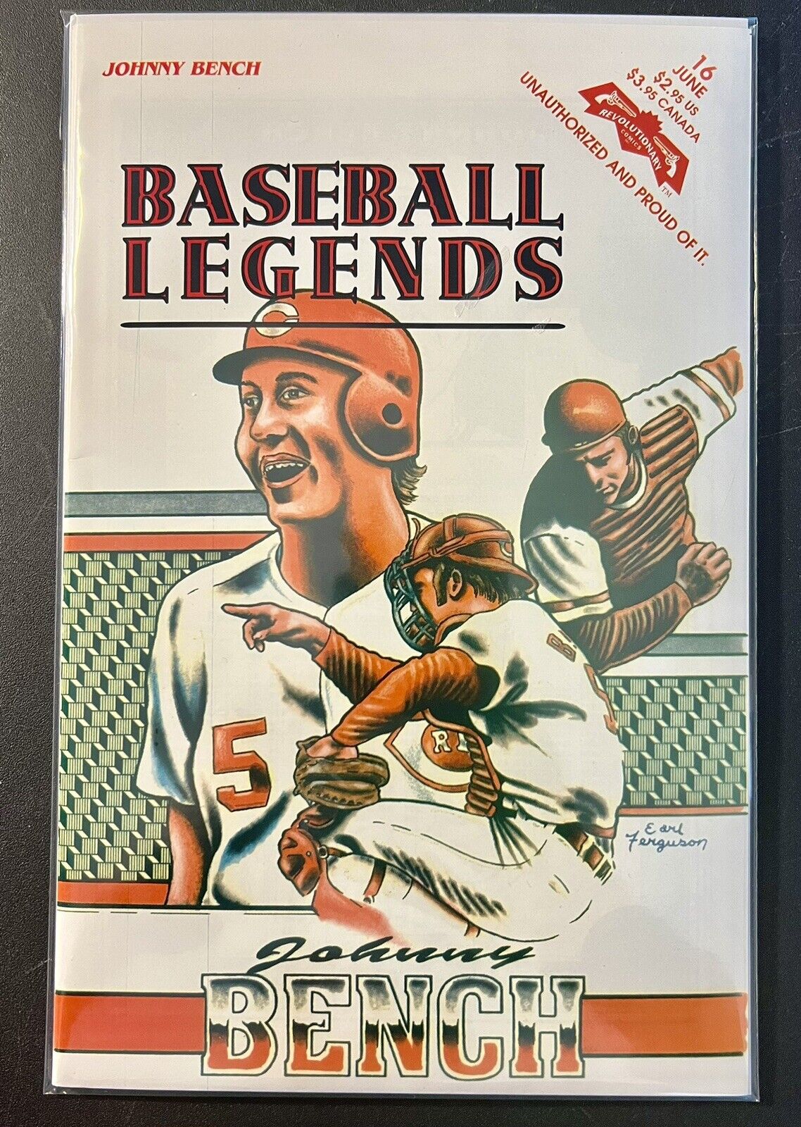 Revolutionary Comics~Baseball Legends~Johnny Bench~#16~1993~Excellent Condition