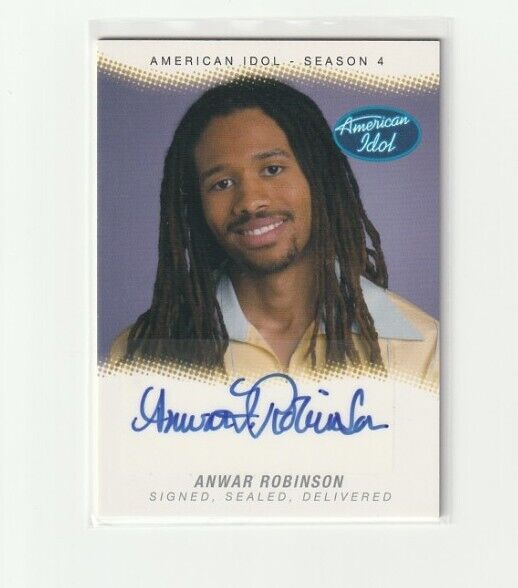 2005 Fleer American Idol: Season 4 Anwar Robinson #SSD-AR Auto