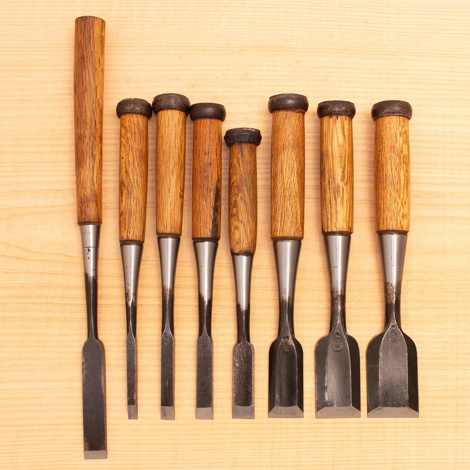 Japanese Chisel Set of 8 Hand Tool wood working #488