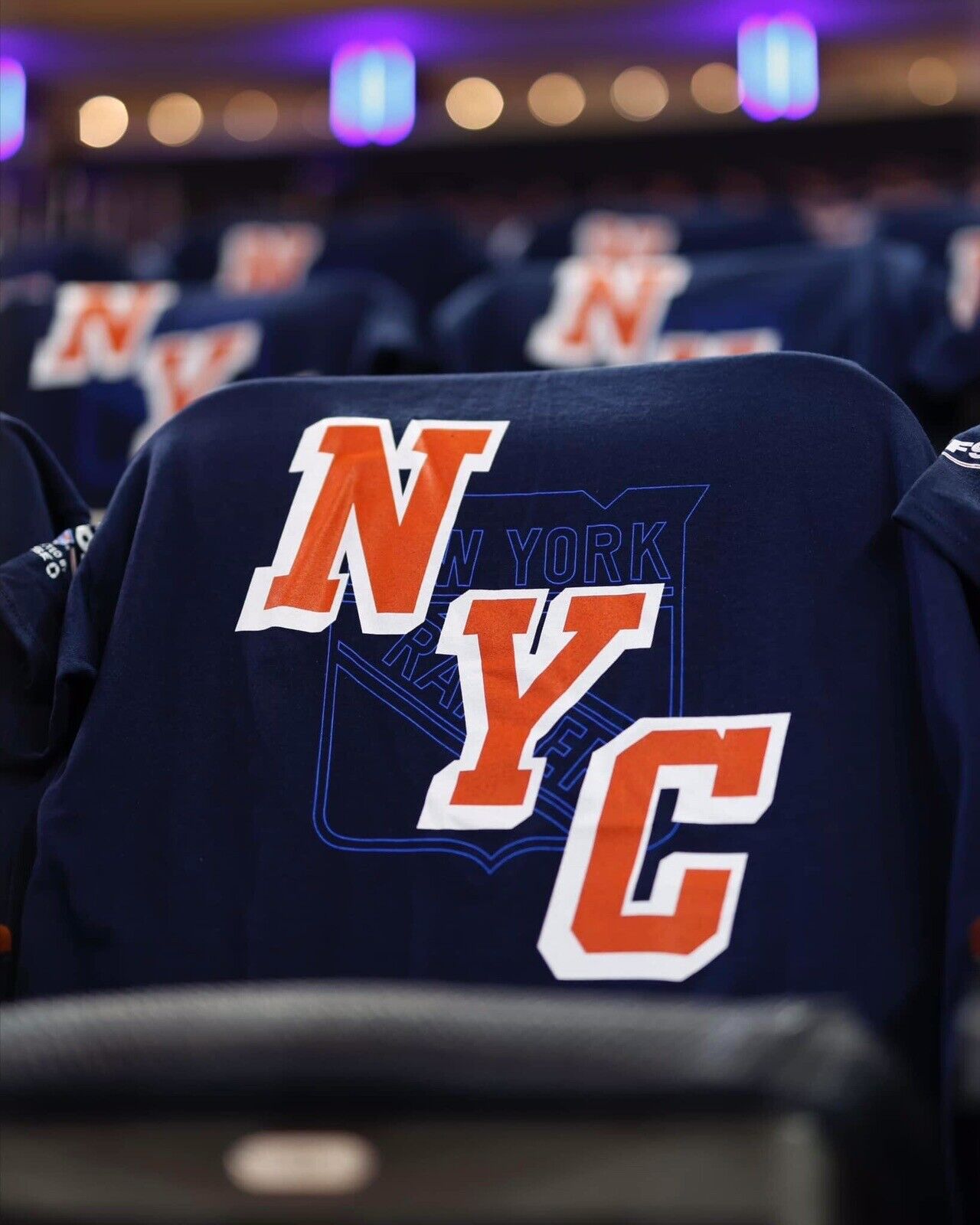 2024 NY Rangers NYC Shirt XL NHL Hockey Game 1 Round 2 + Rally Towel SGA