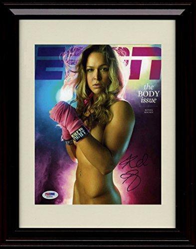8x10 Framed Rhonda Rousey Autograph Promo Print - ESPN The Body Issue