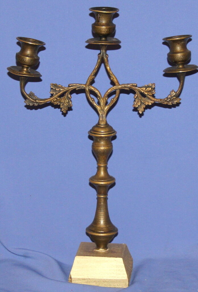 Antique Art Deco Bronze Candelabra