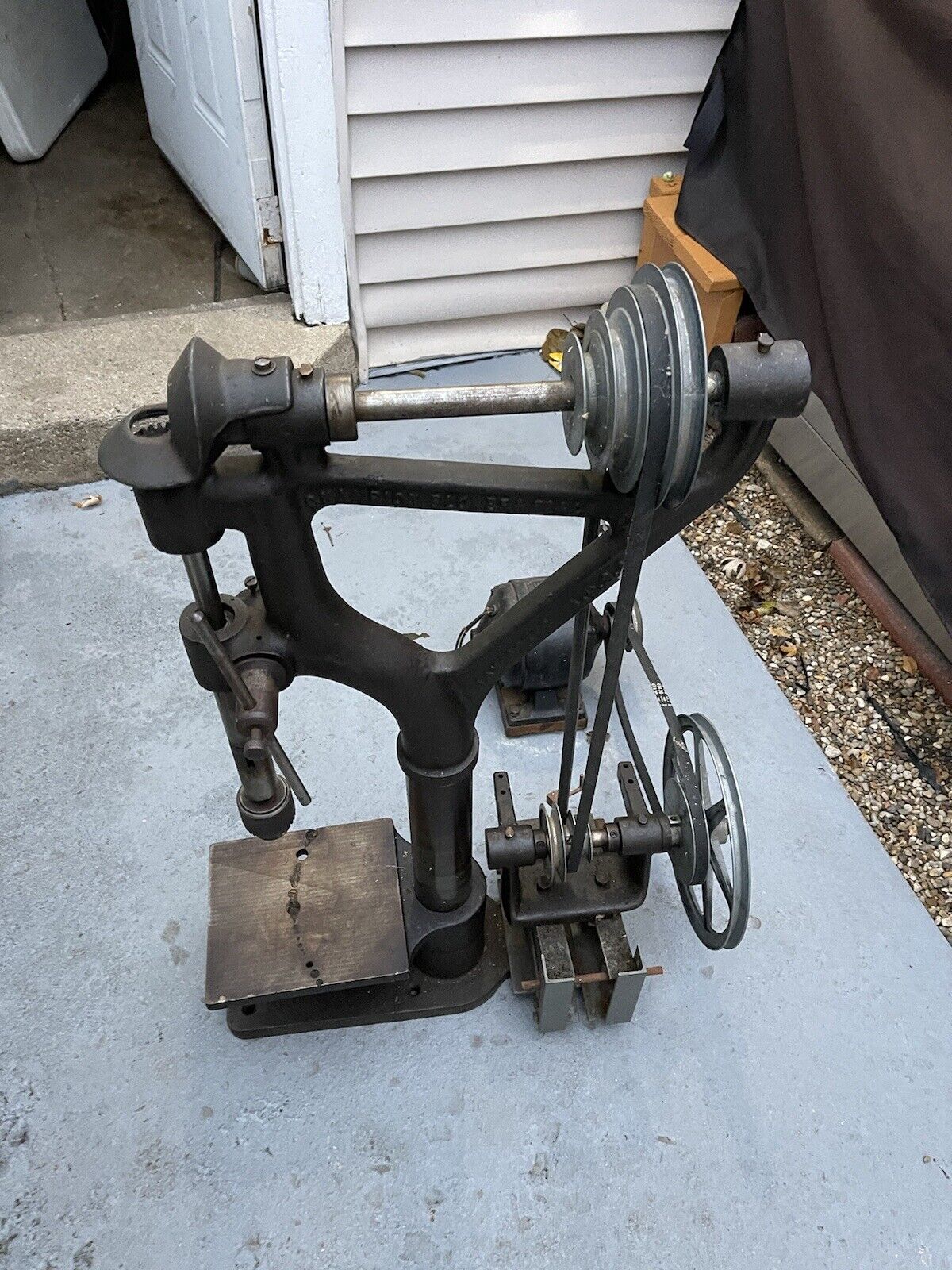 Antique Vintage Champion Blower & Forge Co. Camelback Drill Press Bench Top
