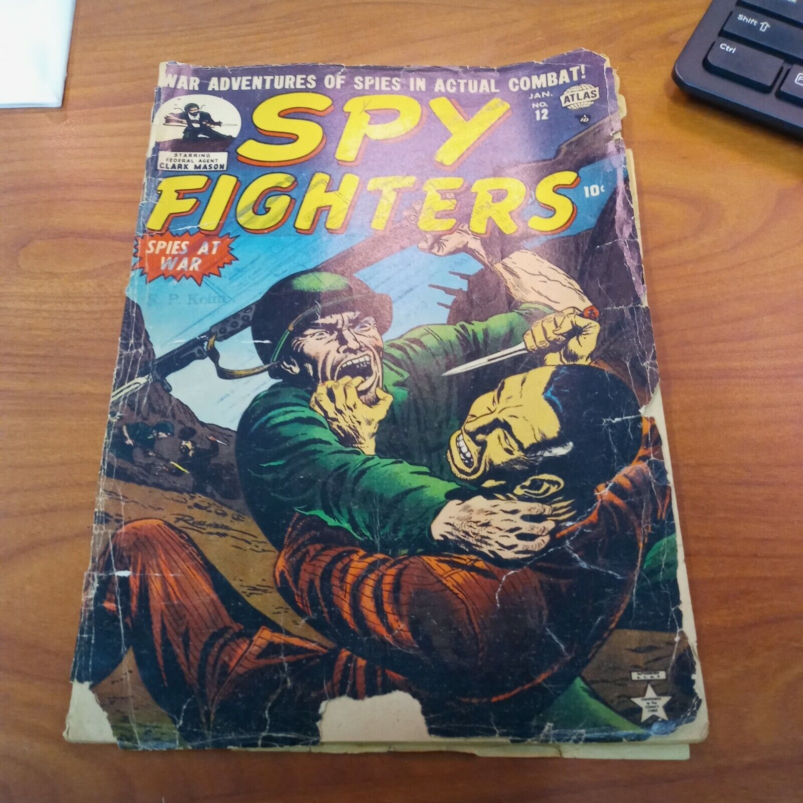 1953 Atlas SPY FIGHTERS #12 Golden Age Korean War propaganda comics precode