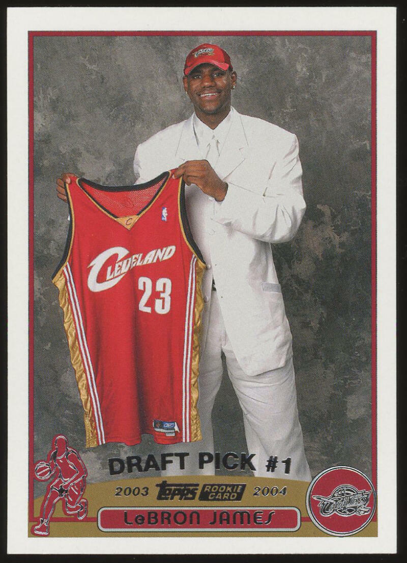 2003-04 Topps Basketball Flagship #221 LeBron James RC Rookie Cavaliers Lakers
