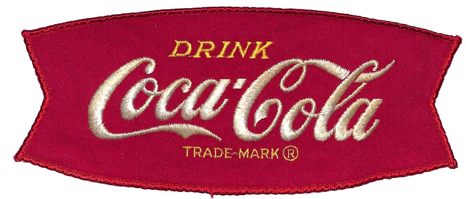 Coca Cola Fishtail Vintage Embroidered Patch 3 3/4\