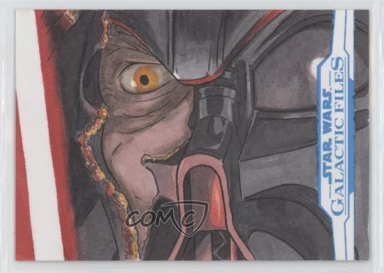 2018 Topps Star Wars Galactic Files Reborn Sketch Cards 1/1 Jude Gallager 03x5