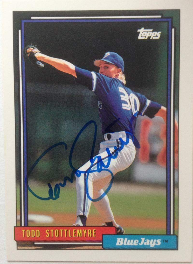 Todd Stottlemyre Autographed 1992 Topps #607