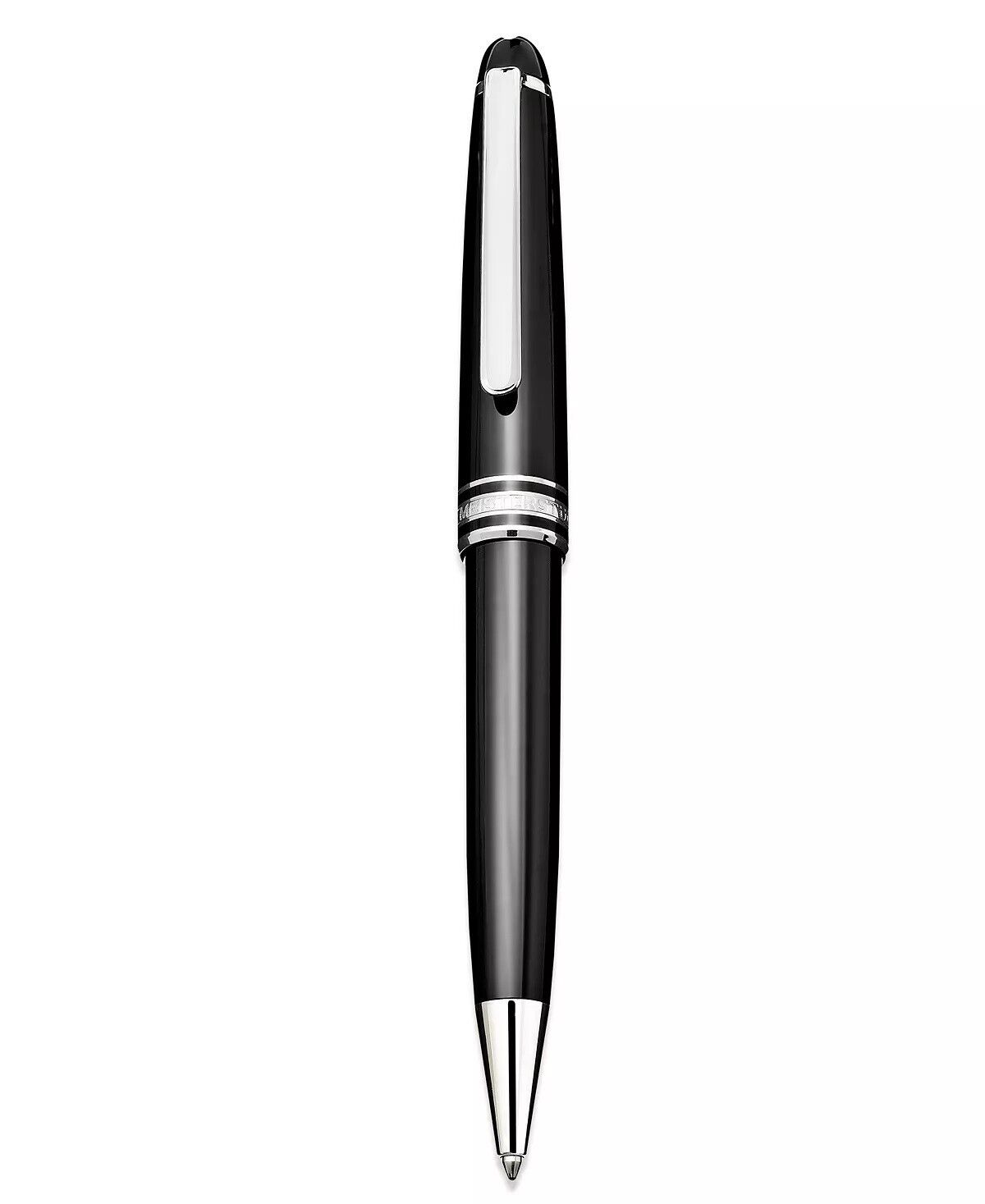 New Authentic Montblanc Meisterstuck Platinum 164 Black Trim Ballpoint Pen