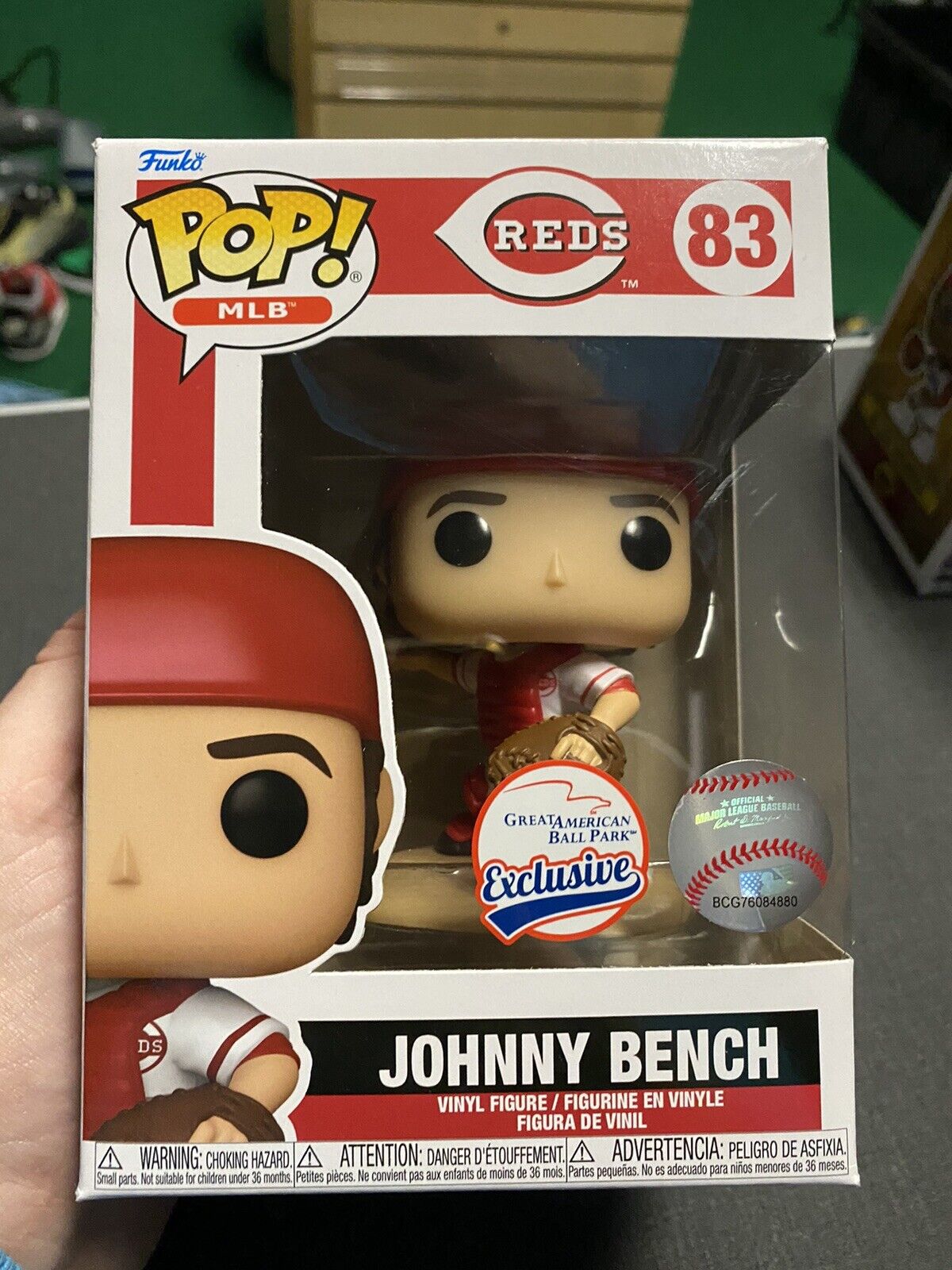 NEW Johnny Bench Cincinnati Reds Funko Pop Figure #83, brand new in box